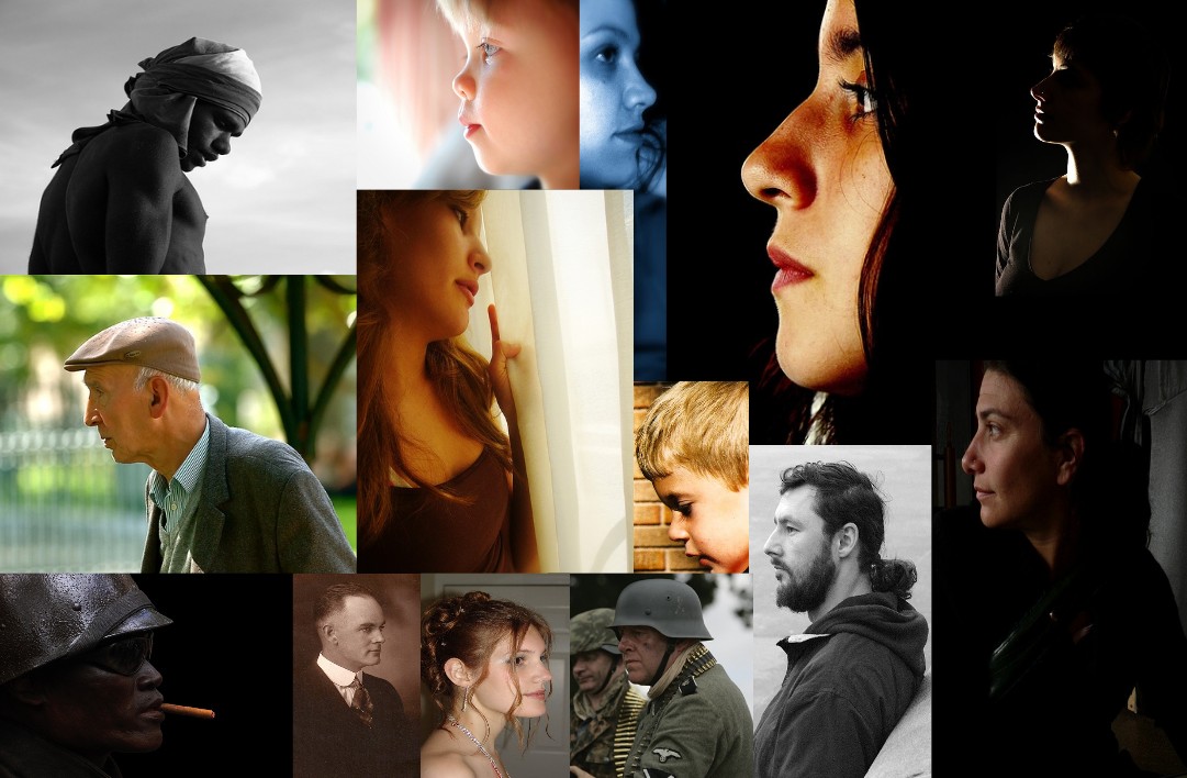 People in profile